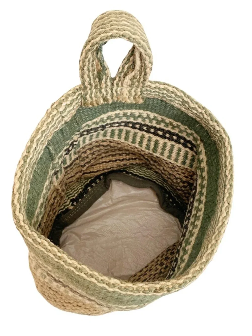 Hanging Burlap Planter Bag: Woven Garden Pot | Jute Woven Soft Garden Planter